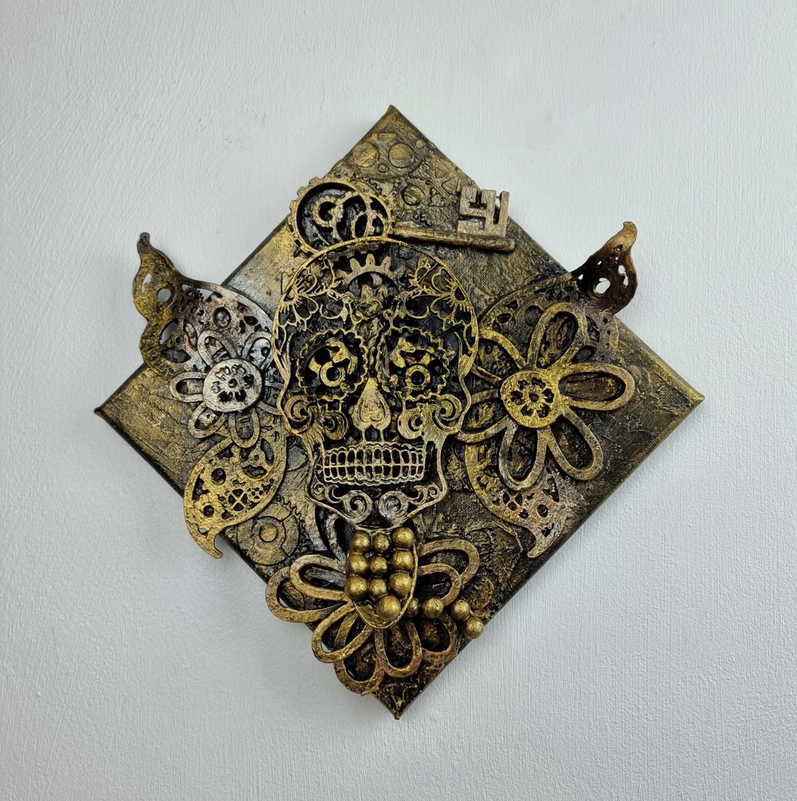 steam punk 3d personalised canvas wall art